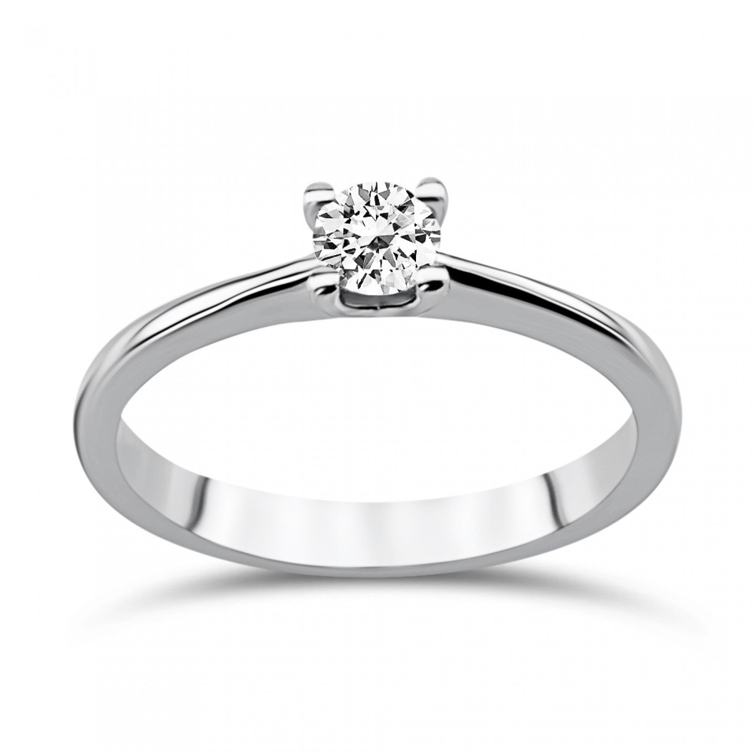 Μονόπετρο Δαχτυλίδι - Μονόπετρο δαχτυλίδι Κ18 λευκόχρυσο με διαμάντι 0.19ct, VS2, F από το IGL da3518 ΔΑΧΤΥΛΙΔΙΑ ΑΡΡΑΒΩΝΑ Κοσμηματα - chrilia.gr