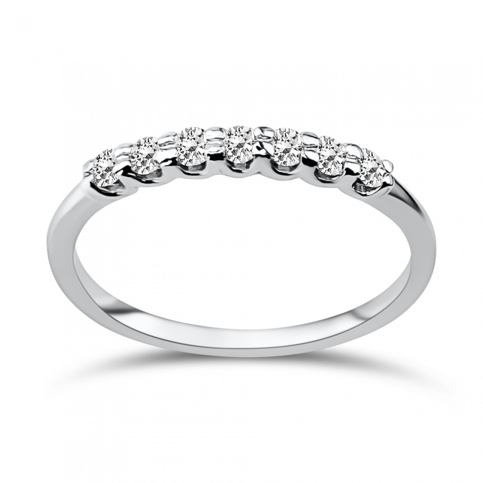 Μισόβερο Δαχτυλίδι - Μισόβερο δαχτυλίδι Κ18 λευκόχρυσο με διαμάντια 0.20ct, VVS2/VS1, F/G από το IGL da3708 ΔΑΧΤΥΛΙΔΙΑ ΑΡΡΑΒΩΝΑ Κοσμηματα - chrilia.gr