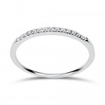 Μισόβερο δαχτυλίδι Κ18 λευκόχρυσο με διαμάντια 0.07ct, VS1/VS2, F/G από το IGL da3713 ΔΑΧΤΥΛΙΔΙΑ ΑΡΡΑΒΩΝΑ Κοσμηματα - chrilia.gr