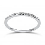 Μισόβερο δαχτυλίδι Κ18 λευκόχρυσο με διαμάντια 0.13ct, VS1/VS2,  F/G από το IGL da3714 ΔΑΧΤΥΛΙΔΙΑ ΑΡΡΑΒΩΝΑ Κοσμηματα - chrilia.gr