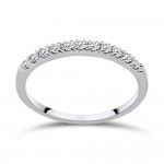 Μισόβερο δαχτυλίδι Κ18 λευκόχρυσο με διαμάντια  0.23ct , VS1/VS2, F/G από το IGL da3715 ΔΑΧΤΥΛΙΔΙΑ ΑΡΡΑΒΩΝΑ Κοσμηματα - chrilia.gr