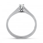 Solitaire ring 18K white gold with diamond 0.08ct, SI1, G from IGL da3794 ENGAGEMENT RINGS Κοσμηματα - chrilia.gr