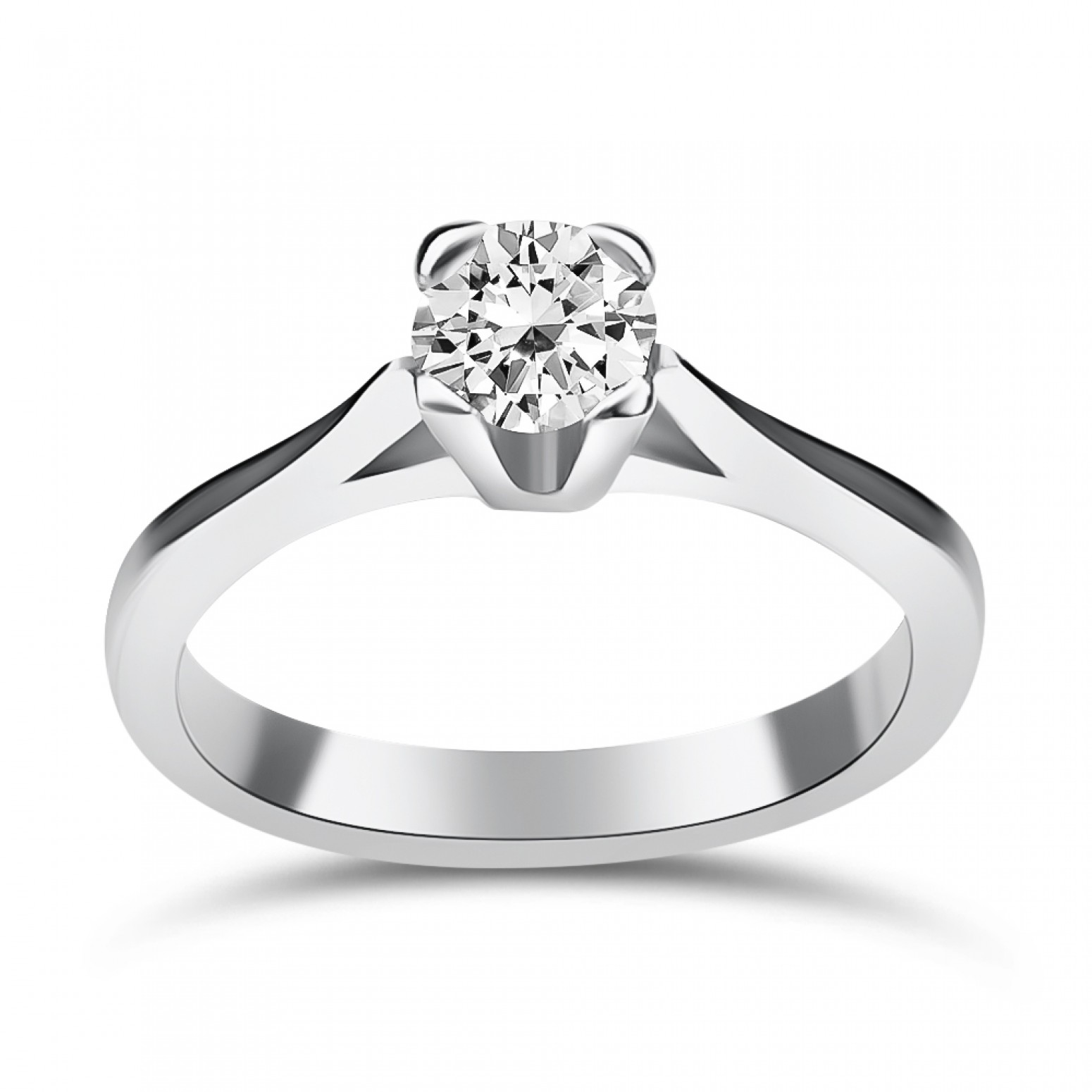 Μονόπετρο Δαχτυλίδι - Μονόπετρο δαχτυλίδι Κ18 λευκόχρυσο με διαμάντι 0.35ct, VS1, I από το GIA, da3905 ΔΑΧΤΥΛΙΔΙΑ ΑΡΡΑΒΩΝΑ Κοσμηματα - chrilia.gr