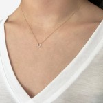 Petal necklace, Κ18 pink gold with diamonds 0.07ct, VS2, H ko4591 NECKLACES Κοσμηματα - chrilia.gr