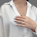 Πολύπετρο δαχτυλίδι Κ14 λευκόχρυσο με μαργαριτάρι και ζιργκόν, da3618 ΔΑΧΤΥΛΙΔΙΑ ΑΡΡΑΒΩΝΑ Κοσμηματα - chrilia.gr