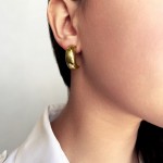 Dangle earrings K9 gold, sk3463 EARRINGS Κοσμηματα - chrilia.gr