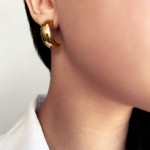 Dangle earrings K9 pink gold, sk3666 EARRINGS Κοσμηματα - chrilia.gr