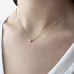 Butterfly necklace, Κ18 pink gold with diamond 0.006ct, VS2, H, ko4485 NECKLACES Κοσμηματα - chrilia.gr