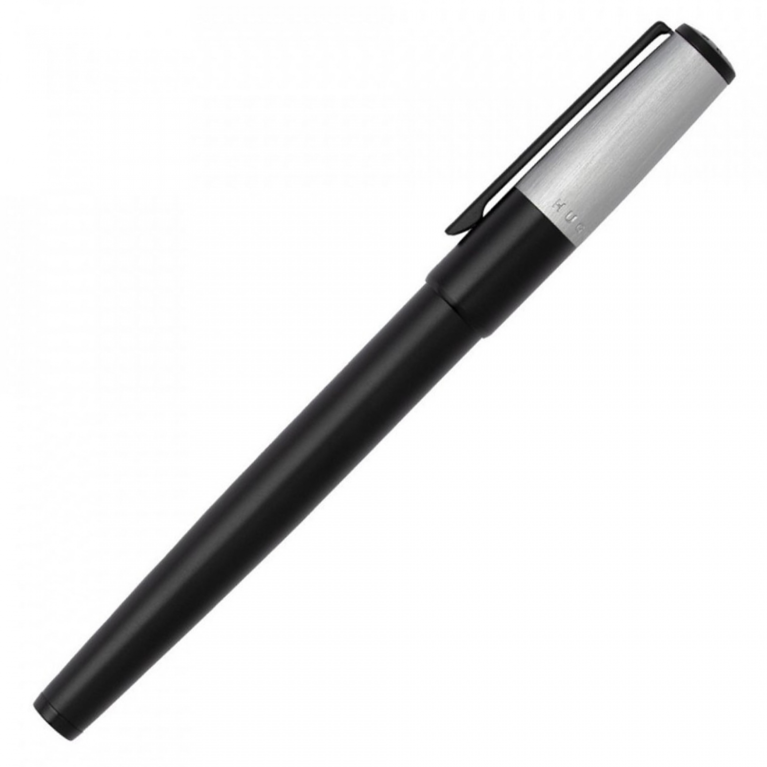 Hugo Boss rollerball pen, Gear Minimal Black & Chrome HSN1895B, ac1275 LUXURY GIFTS Κοσμηματα - chrilia.gr