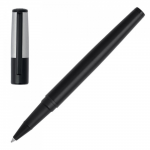 Hugo Boss rollerball pen, Gear Minimal Black & Chrome HSN1895B, ac1275 LUXURY GIFTS Κοσμηματα - chrilia.gr