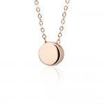 Round necklace, Κ9 pink gold, ko4490 NECKLACES Κοσμηματα - chrilia.gr