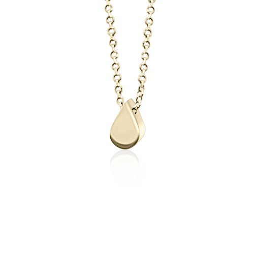 Drop necklace, Κ14 gold, ko5491 NECKLACES Κοσμηματα - chrilia.gr