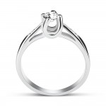 Μονόπετρο δαχτυλίδι Κ18 λευκόχρυσο με κεντρικό διαμάντι 0.22ct, VS2, F από το IGL da3866 ΔΑΧΤΥΛΙΔΙΑ ΑΡΡΑΒΩΝΑ Κοσμηματα - chrilia.gr