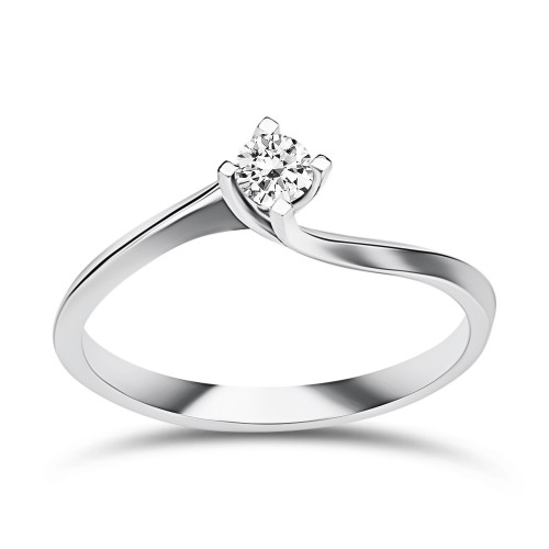 Μονόπετρο δαχτυλίδι Κ18 λευκόχρυσο με διαμάντι 0.11ct, VS1, F από το  IGL da3874 ΔΑΧΤΥΛΙΔΙΑ ΑΡΡΑΒΩΝΑ Κοσμηματα - chrilia.gr