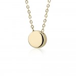 Round necklace, Κ9 gold, ko4492 NECKLACES Κοσμηματα - chrilia.gr