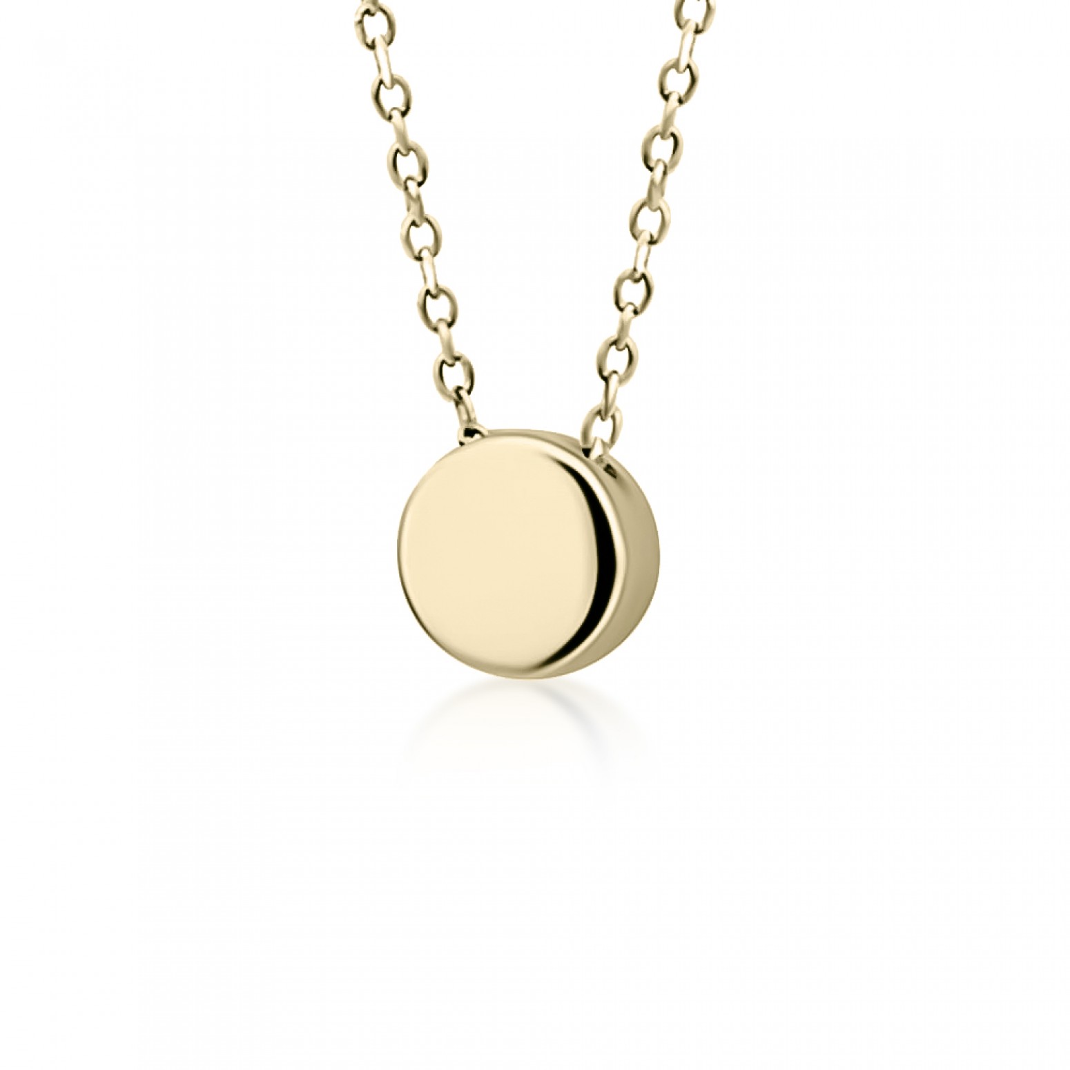 Round necklace, Κ9 gold, ko4492 NECKLACES Κοσμηματα - chrilia.gr