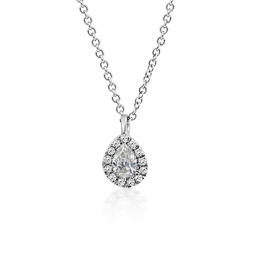 Multistone necklace 18K white gold with diamonds 0.13ct, VS1, H ko5183 NECKLACES Κοσμηματα - chrilia.gr