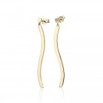 Dangle earrings K9 gold, sk2710 EARRINGS Κοσμηματα - chrilia.gr