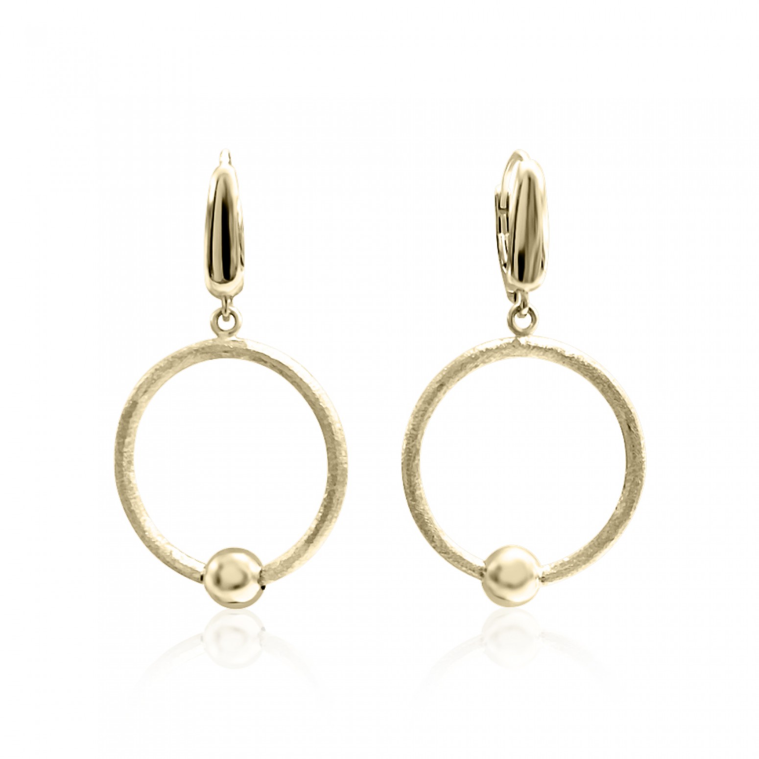 Dangle earrings K14 gold, sk3105 EARRINGS Κοσμηματα - chrilia.gr