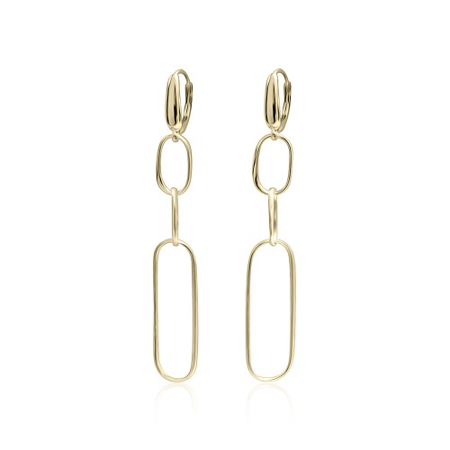 Dangle earrings K14 gold, sk3106 EARRINGS Κοσμηματα - chrilia.gr
