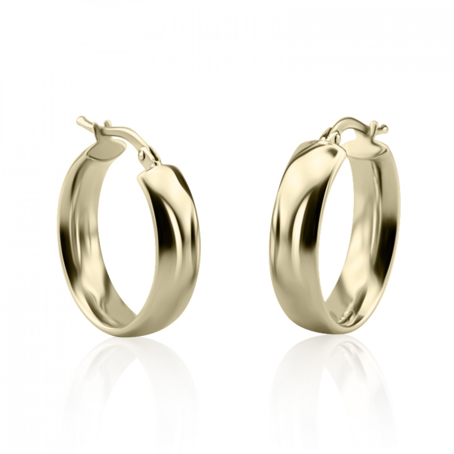 Hoop earrings K14 gold, sk3149 EARRINGS Κοσμηματα - chrilia.gr