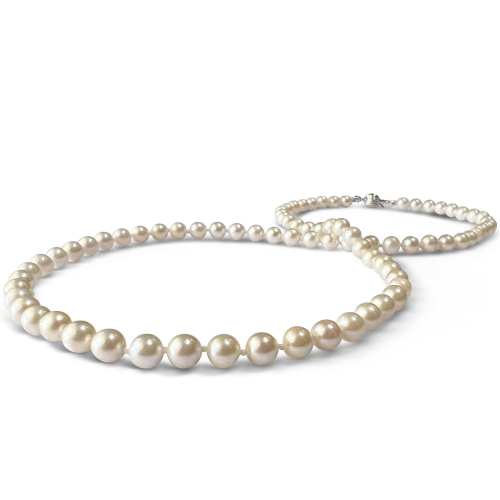 Necklace with white sea pearls Κ14, Akoya Japan, 5,00mm - 5,50mm ko4094 NECKLACES Κοσμηματα - chrilia.gr