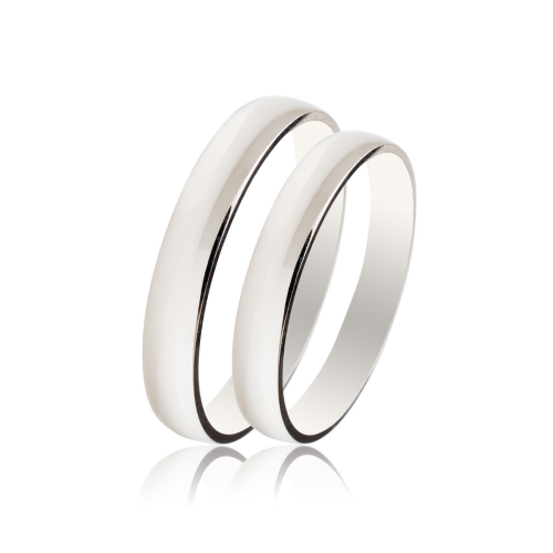 Maschio Femmina wedding rings in white gold, K9, pair da4026 WEDDING RINGS Κοσμηματα - chrilia.gr