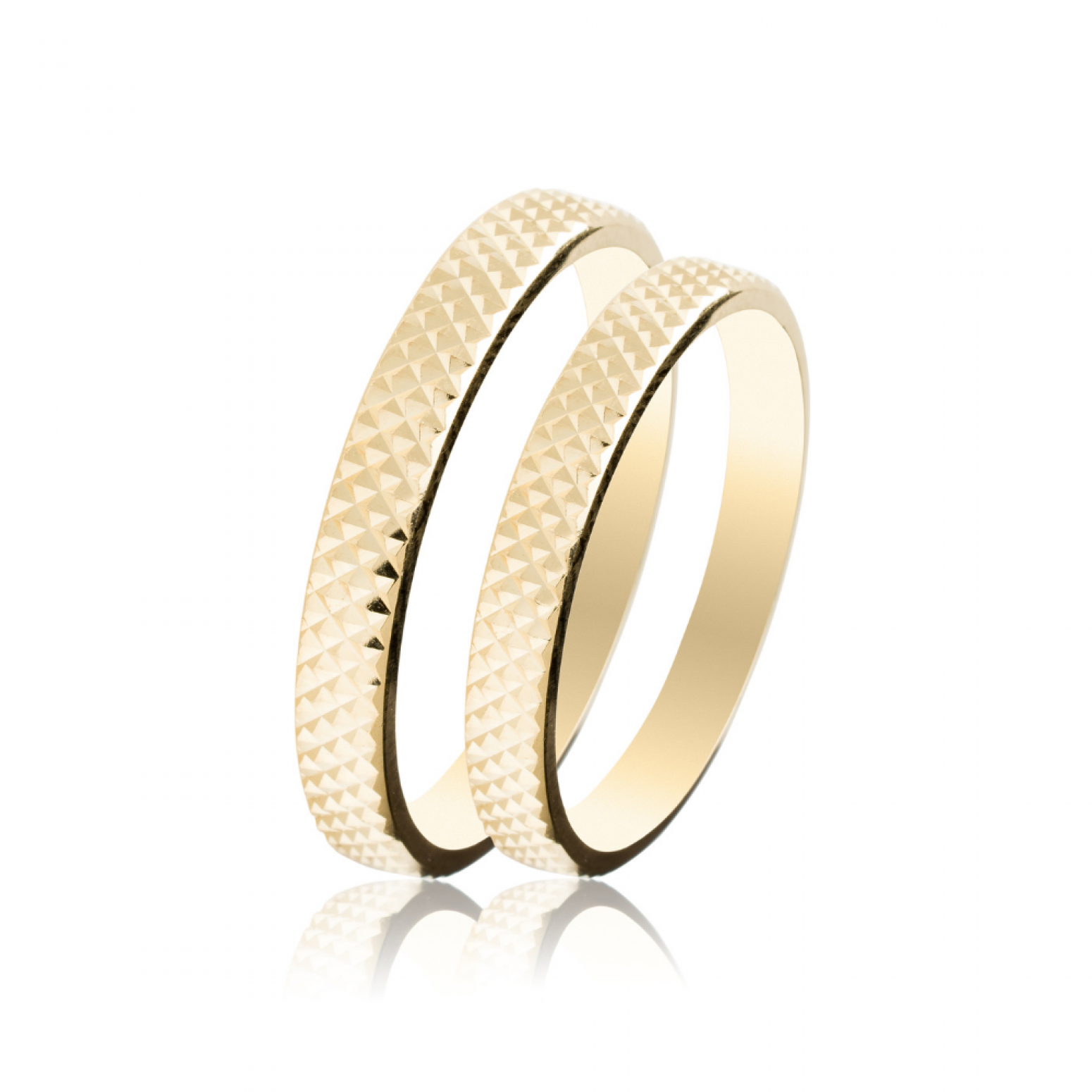 Maschio Femmina wedding rings in yellow gold, K9, pair da4028 WEDDING RINGS Κοσμηματα - chrilia.gr