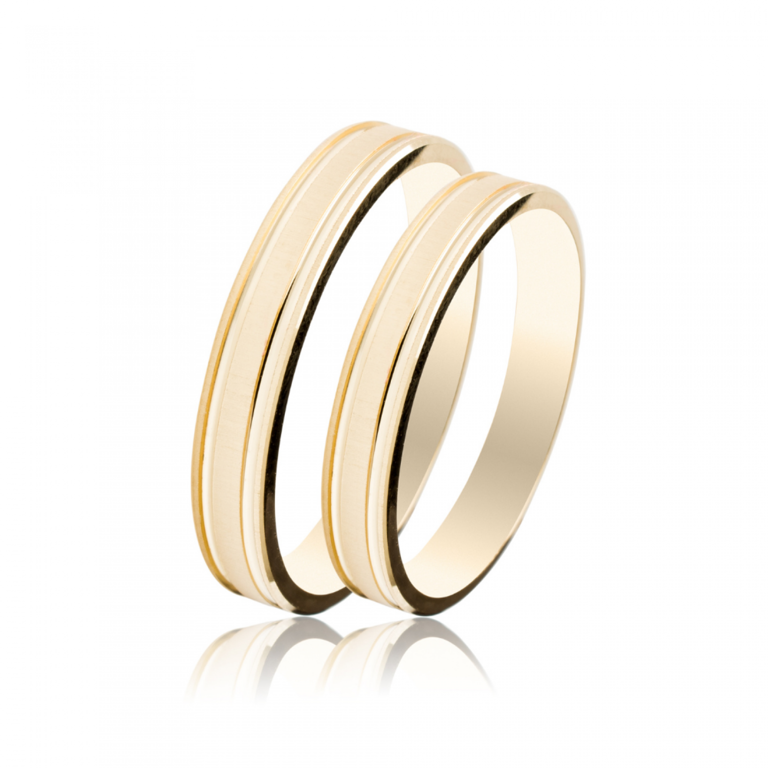 Maschio Femmina wedding rings in gold, K9, pair da4041 WEDDING RINGS Κοσμηματα - chrilia.gr