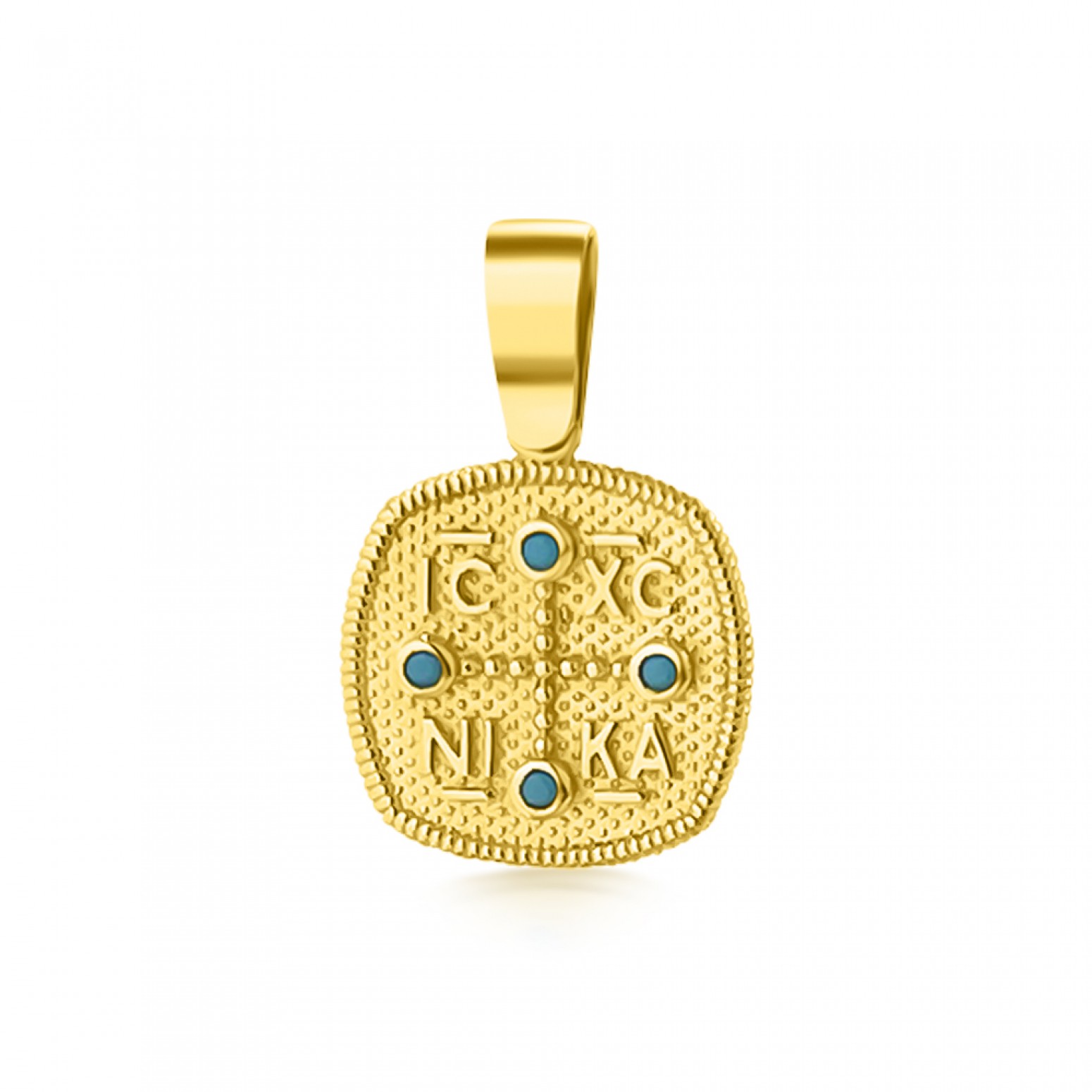  Byzantine K9 gold with enamel me2256 BABIES Κοσμηματα - chrilia.gr