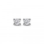 Solitaire earrings 18K white gold with diamonds 0.11ct, VS2, G from IGL sk2896 EARRINGS Κοσμηματα - chrilia.gr