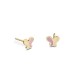Butterfly baby earrings K9 gold with enamel, ps0082