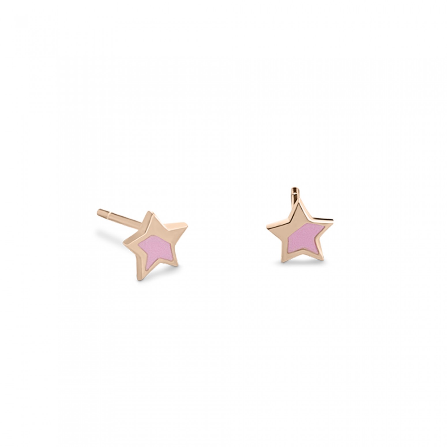 Παιδικά σκουλαρίκια αστέρια Κ9 ροζ χρυσό με σμάλτο, ps0143 ΣΚΟΥΛΑΡΙΚΙΑ Κοσμηματα - chrilia.gr