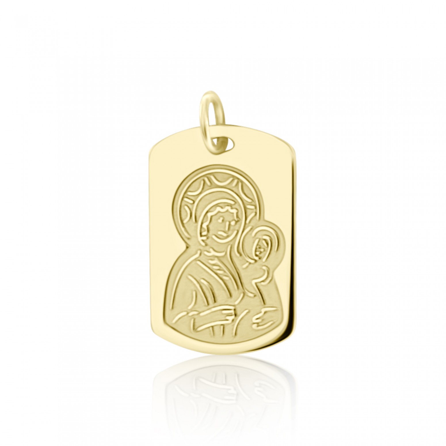 Babies pendant K14 gold with Holy Mary, pm0190 BABIES Κοσμηματα - chrilia.gr
