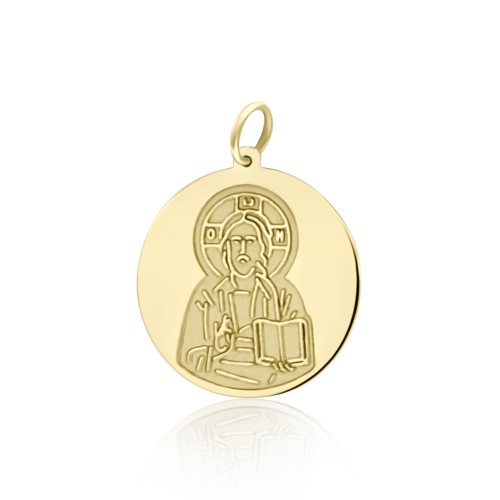Babies pendant K14 gold with Jesus, pm0192 BABIES Κοσμηματα - chrilia.gr