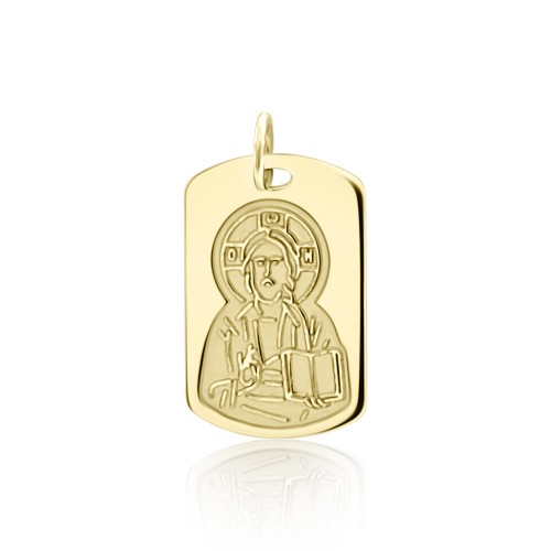 Babies pendant K14 gold with Jesus, pm0193 BABIES Κοσμηματα - chrilia.gr