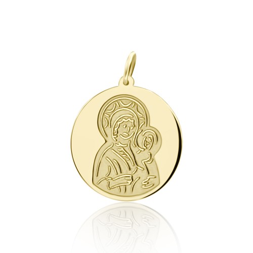 Babies pendant K14 gold with Holy Mary, pm0194 BABIES Κοσμηματα - chrilia.gr