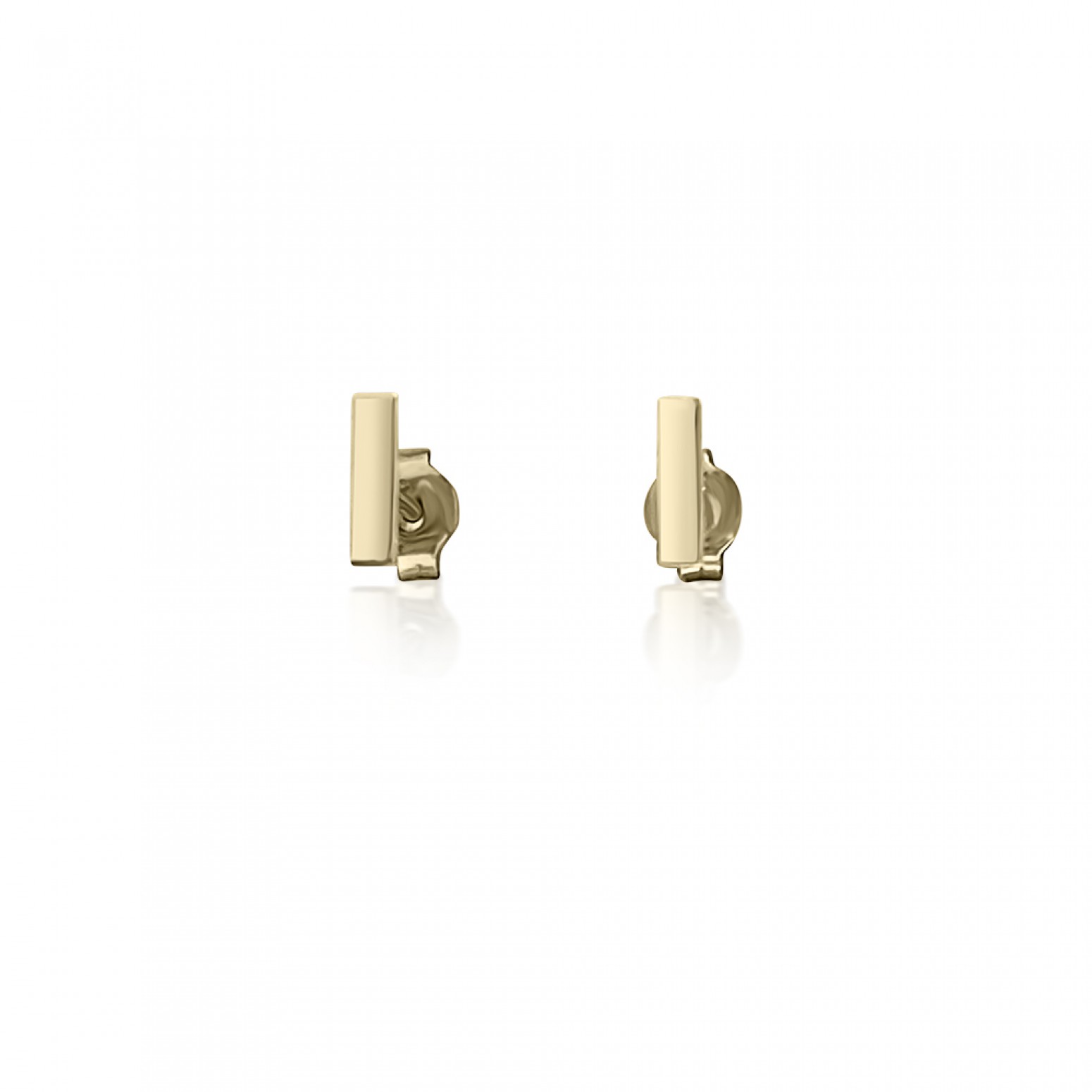 Bar earrings K9 gold, sk3365 EARRINGS Κοσμηματα - chrilia.gr
