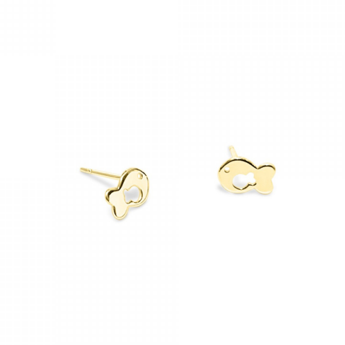 Fish baby earrings, K14 gold, ps0123 EARRINGS Κοσμηματα - chrilia.gr