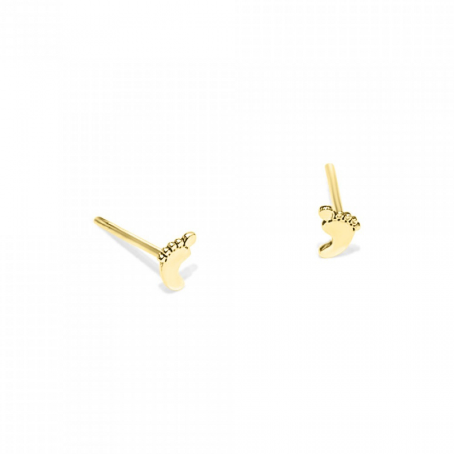 Foot baby earrings, K9 gold, ps0128 EARRINGS Κοσμηματα - chrilia.gr