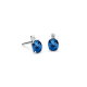 Solitaire earrings 18K white gold with sapphires 1.70ct and diamonds VS1, G sk3020