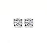 Solitaire earrings 18K white gold with diamonds 0.36ct, VS2, F from IGL sk3422 EARRINGS Κοσμηματα - chrilia.gr