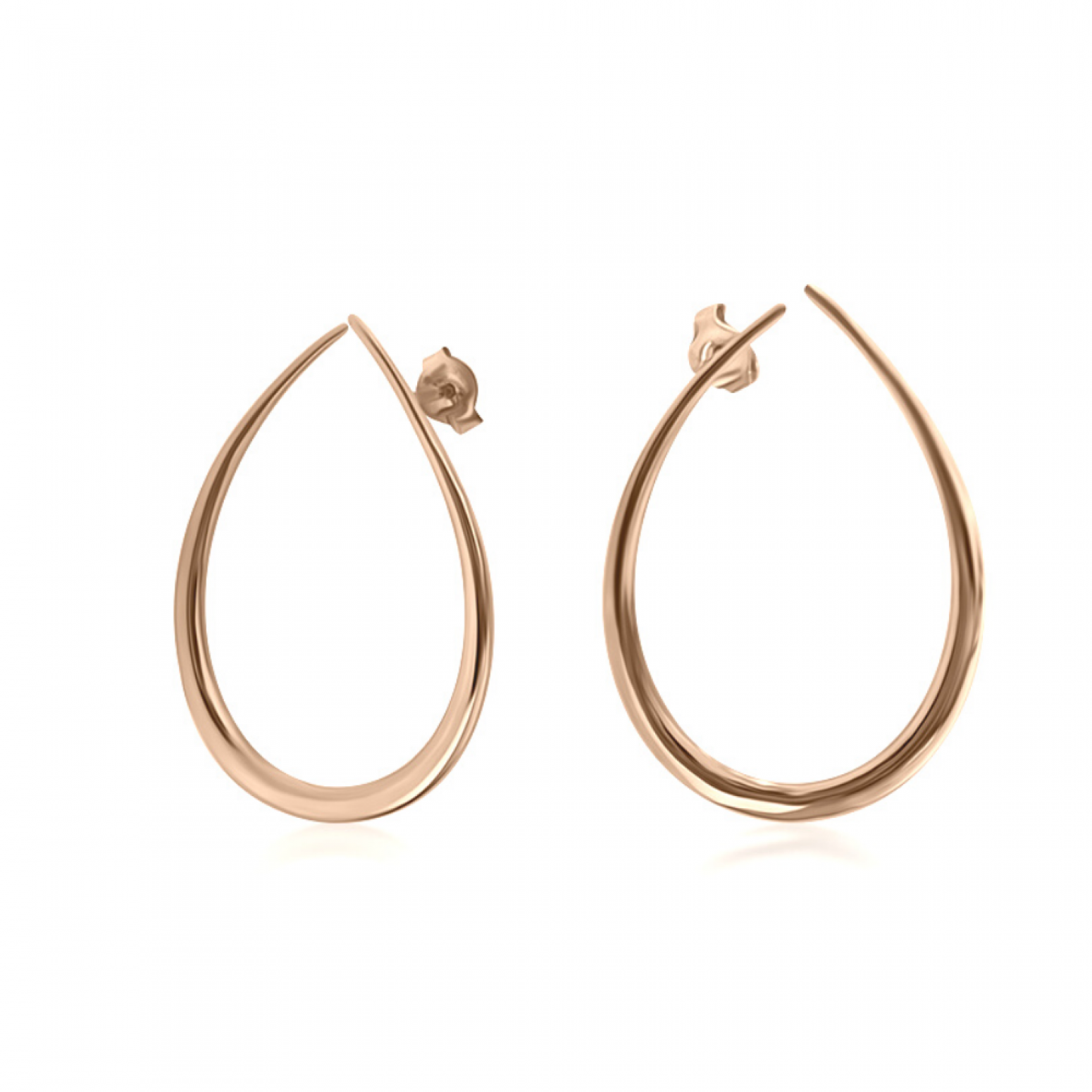 Dangle earrings K9 pink gold, sk3466 EARRINGS Κοσμηματα - chrilia.gr