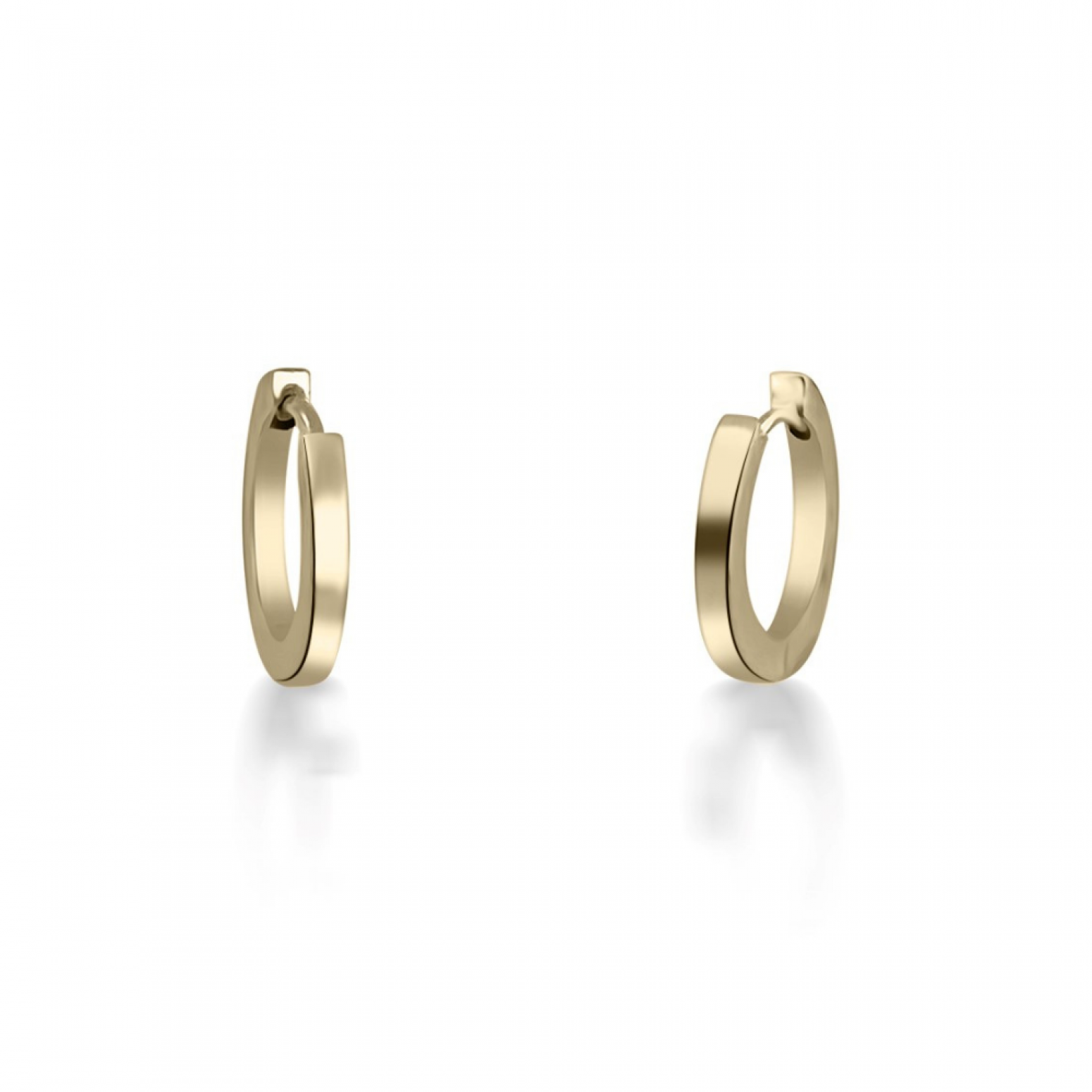Hoop earrings round K9 gold, sk3498 EARRINGS Κοσμηματα - chrilia.gr
