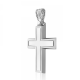 Βαπτιστικός σταυρός Κ14 λευκόχρυσο st3875