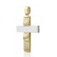 Baptism cross K14 gold and white gold st3979