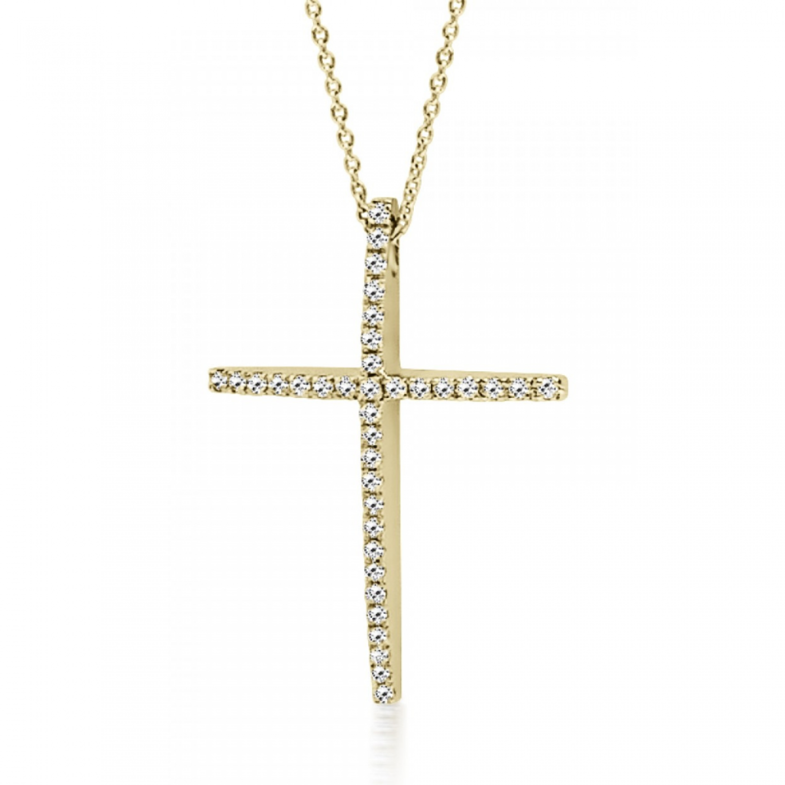 Βαπτιστικός σταυρός με αλυσίδα Κ18 χρυσό με διαμάντια 0.16ct, VS2, H ko5169 ΣΤΑΥΡΟΙ Κοσμηματα - chrilia.gr