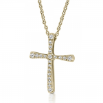 Βαπτιστικός σταυρός με αλυσίδα Κ18 χρυσό με διαμάντια 0.08ct, VS2, H ko5178 ΣΤΑΥΡΟΙ Κοσμηματα - chrilia.gr
