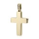 Βαπτιστικός σταυρός Κ14 χρυσό με ζιργκόν st3833
