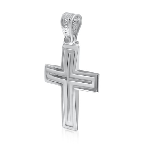 Βαπτιστικός σταυρός Κ14 λευκόχρυσο st3465 ΣΤΑΥΡΟΙ Κοσμηματα - chrilia.gr